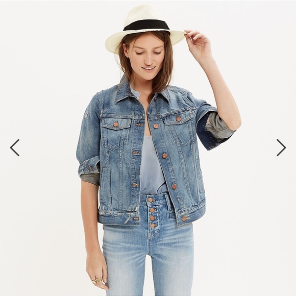 Madewell Jean Jacket - Ellery Wash - Large - Picture 1 of 4